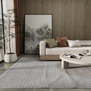 Cool Halı Newyork 3107 Gri Yumuşak Tuşeli Halı Kilim Salon Koridor Kesme Yolluk Dokuma Makine Halısı