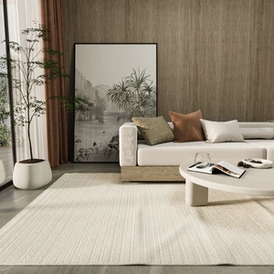 Cool Halı Newyork 3101 Krem  Yumuşak Tuşeli Halı Kilim Salon Koridor Kesme Yolluk Dokuma Makine Halısı