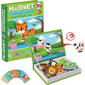 Diytoy Marka: Dıytoy - Taba Grup 1512 Dıytoy, Magnet Tamamlama - Hayvanlar/ +3 Yaş Kategori: Eğitic