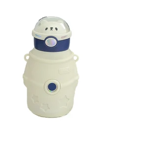 PINEAPPLE88 Astronot Çocuk Çelik Matara Matara Suluk 500ML (Yurt Dışından)