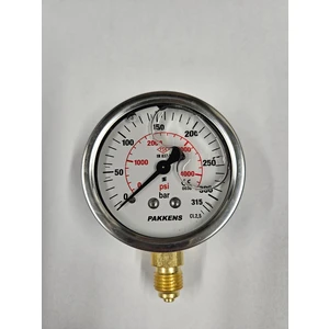 Çap 63 Alttan Gliserinli Manometre - Pakkens