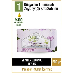 Doğal Elegance Seri Leylak Ve Zeytinyağlı Katı Sabun Leylaklı Zeytinyağı El Sabunu 250 gr