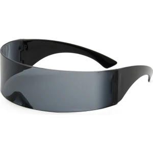 Fütüristik Kalkan Güneş Gözlüğü Monoblok Cyclops %100 UV400 (Yurt Dışından)