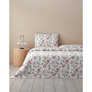 English Home Sparkling Flowers Çift Kişilik Nevresim Takımı Yeşil
