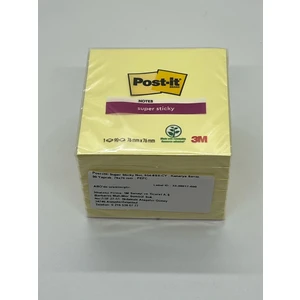 3m Post-It Super Sticky Not Kanarya Sarısı 90 Yaprak 76*76MM  6 Paket