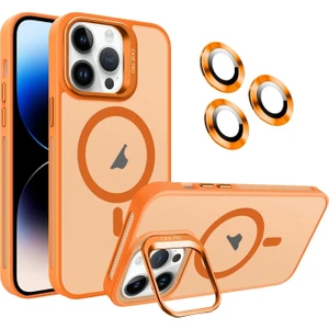iPhone 13 Pro Max Kılıf Kamera Koruma Standı Magsafe Alp Kapak