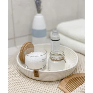 Dekoratif Sepet Ekru Renk 21x5 cm Eviniz İçin Şık ve Kullanışlı Çözüm