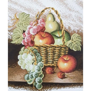 Goblen Etamin Işleme Seti 40X50 cm Meyve Sepeti Deseni