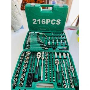 216 Parça 1/2-3/8-1/4 Profesyonel Lokma Takımı