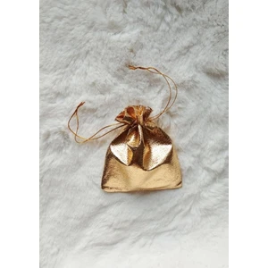 20 Adet 18X13 cm Altın Sarı Gold Bez Kına Düğün Mevlüt Sünnet Hediye Kesesi Kese Çanta