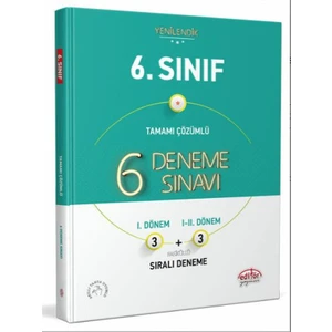 Editör Yayınları 6. Sınıf 6 (3-3) Deneme Sınavı Tamamı Çözümlü