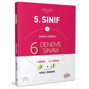 Editör Yayınları 5. Sınıf 6 (3-3) Deneme Sınavı Tamamı Çözümlü