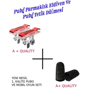 Emre Bilişim Pubg Parmaklık Eldiveni ve Pubg Tetik Düğmesi Set A+ Quality