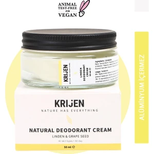 Doğal Deodorant - Ihlamur Çiçeği & Üzüm Çekirdeği Krem Deodorant 50 ml Bitkisel