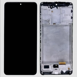 Samsung A31 A315 Uyumlu LCD Dokunmatik Ekran OLED Çıtalı Siyah