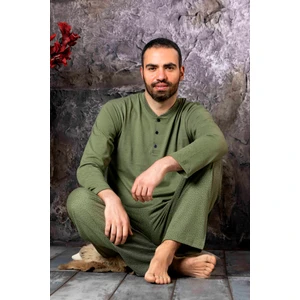 Pamuklu Uzun Kollu Erkek Pijama Takımı