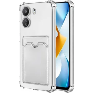 Xiaomi Poco C65 Card Slot Shock Kılıf Şeffaf