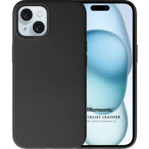 Apple iPhone 15 Kılıf Metalist Leather Siyah