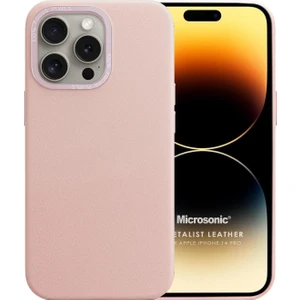 Apple iPhone 14 Pro Kılıf Metalist Leather Pembe