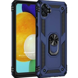 Samsung Galaxy A05 Kılıf Military Ring Holder Lacivert