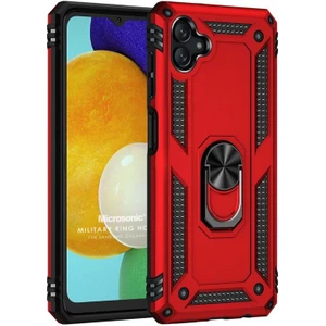 Samsung Galaxy A05 Kılıf Military Ring Holder Kırmızı