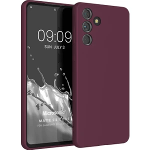 Matte Silicone Samsung Galaxy A55 Kılıf Mor