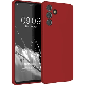 Matte Silicone Samsung Galaxy A55 Kılıf Kırmızı