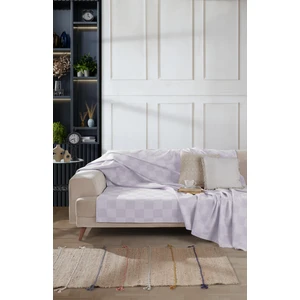 Çok Amaçlı Tek Kişilik Pike, Koltuk Örtüsü 170 x 230 cm - Dama Desenli