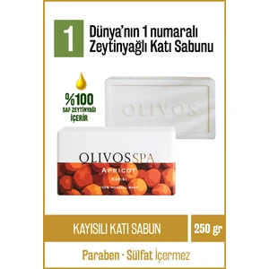 %100 Doğal Spa Serisi Kayısı Ve Zeytinyağı Katı Sabun El Sabunu Nem Dengeleyici 250 gr