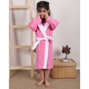 Kapşonlu Çocuk Bornozu tavşan nakışlı