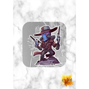 Eylül Design Star Wars Baskılı Özel Tasarım Baskılı Mdf Kare Bardak Altlığı