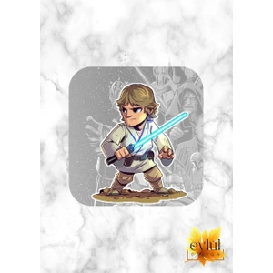 Eylül Design Star Wars Baskılı Özel Tasarım Baskılı Mdf Kare Bardak Altlığı