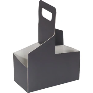 Ambalaj Pazarı 2 Bölmeli Kulplu Karton Bardak Taşıyıcı - 50 Adet