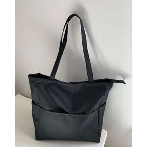 Kadın Üç Bölmeli Fermuar Kapamalı Bez Çanta Şık Görünüm ve Ergonomik Tasarım