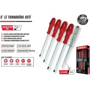 RHT0504200005 5'li Tornavida Seti (TR005T)
