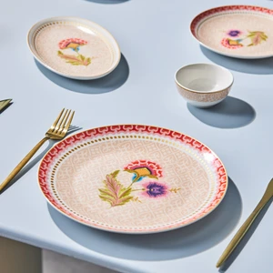 Forever Bone Spello 26 Parça 6 Kişilik Kahvaltı Takımı Pink