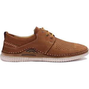 Fast Step Hakiki Deri Taba Nubuk Erkek Casual Ayakkabı 662ma46