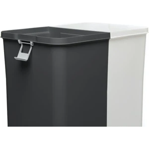 Duo Laundry Çamaşır Sepeti - Antrasit / Beyaz - 80 Lt