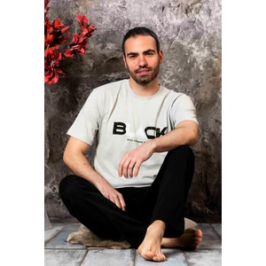 Yazlık Kısa Kol %100 Pamuk Erkek Pijama Takımı
