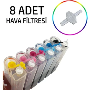 Bitmeyen Kartuş Tankları Için Özel Hava Filtresi 8 Adet