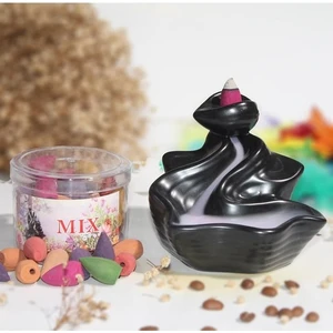 Keyfim Shop Gizemli Yol Tasarımlı Geri Akışlı Tütsülük-3 Adet Tütsü Hediyeli