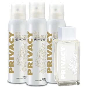 Gold Women EDT Kadın Parfüm 100 ml & DEODORANT 3 x 150 ml