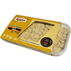 Rafine Şeker İlavesiz - Sade Tahin Helvası (Coğrafi Işaretli Yerli Fethiye Tahini - Hurma Suyu) 500 gr