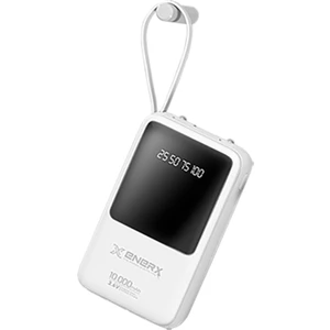 Enerx 10000 Mah 2.0 Amper Powerbank Beyaz Dahili Kablolu
