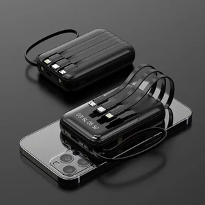 Enerx 10000 Mah 2.0 Amper Powerbank Siyah Dahili Kablolu
