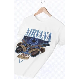 Fuddy Moda Unisex Oversize Nirvana Baskılı Tişört, Rock Metal Temalı T-Shirt