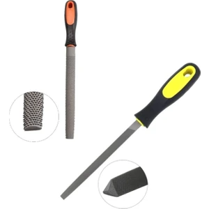 Üçgen Saplı Eğe ve Balık Sırtı Törpü Seti Büyük Boy 32CM Ege Takımı 2 Parça