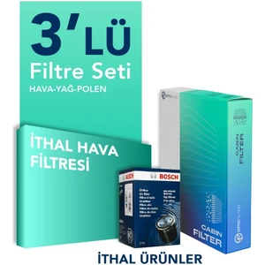 Toyota Corolla 1.5 Filtre Bakım Seti (2021-2024) 3 Lü