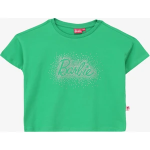 Taşlı Yeşil Kız Çocuk T-Shirt BRB4SG-TST6004
