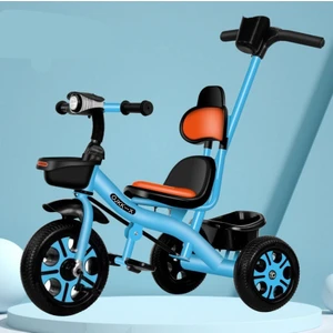 Çocuk Pedalı Itme Üç Tekerlekli Bisiklet 1-2-3-5--6 Yaşında Büyük Bebek Bisikleti (Yurt Dışından)